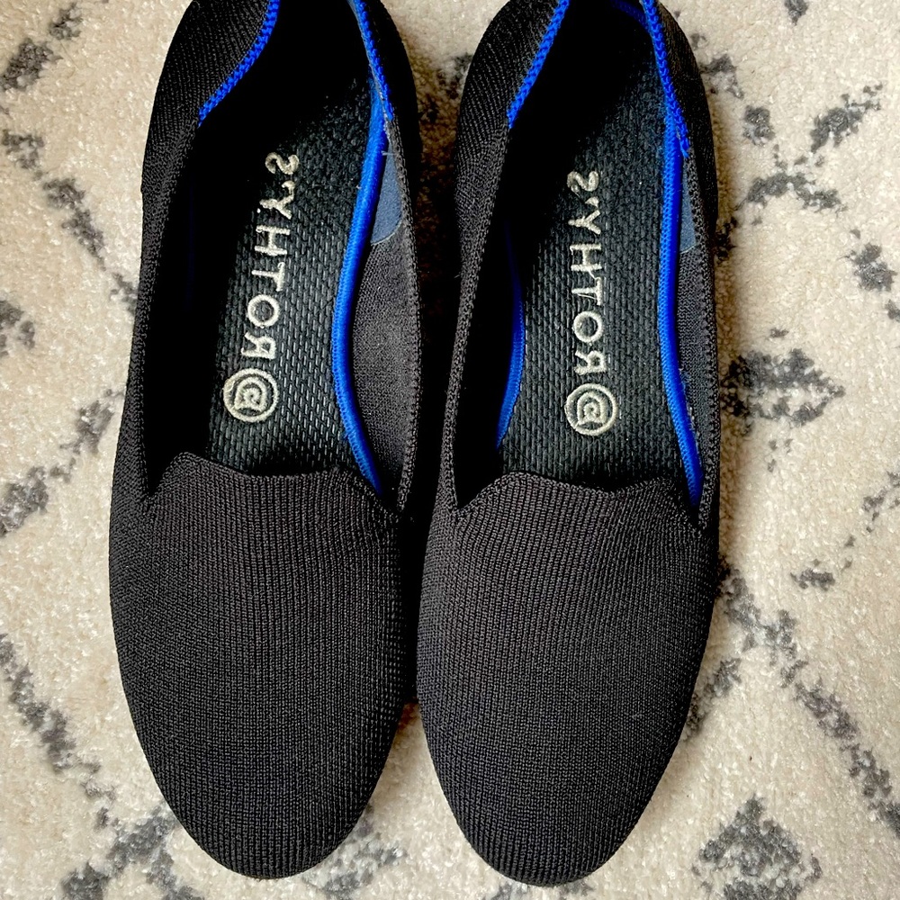 Black Rothy’s loafers